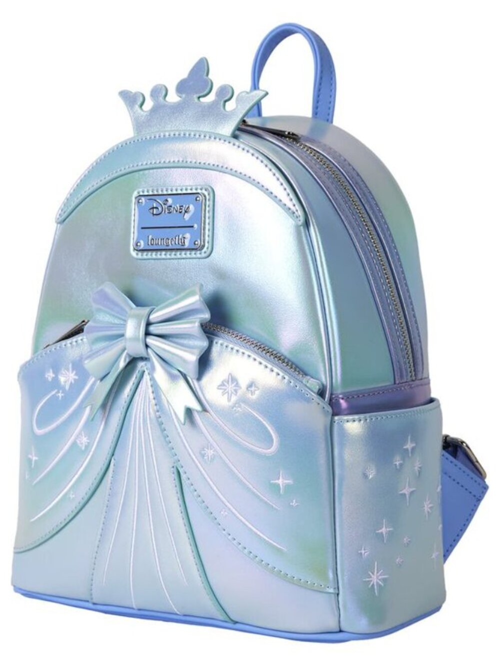 Loungefly Cinderella Exclusive Shiny Series Iridescent Cosplay Backpack NWT - Picture 8 of 12